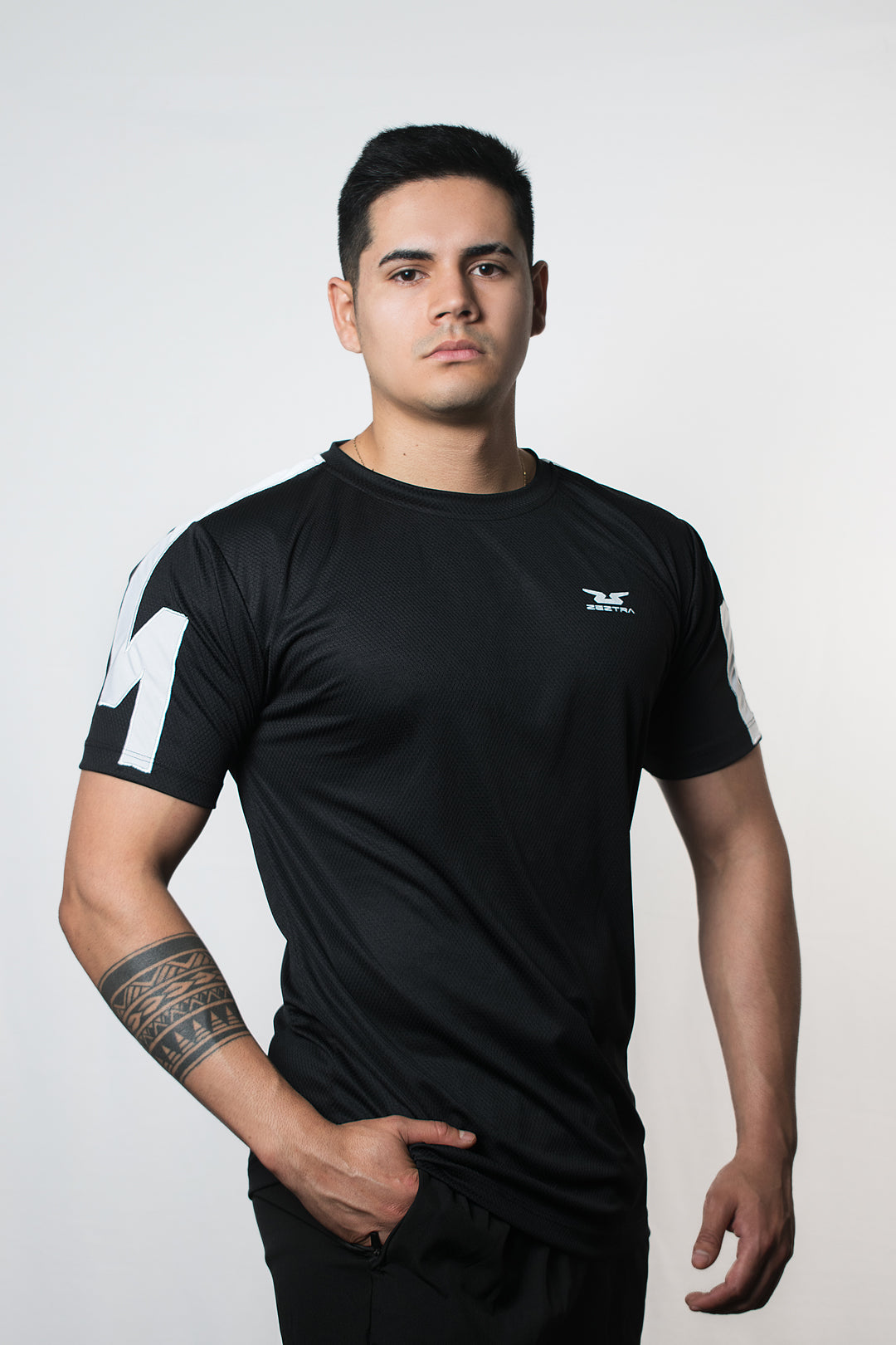 Polera Active Hombre - Negro